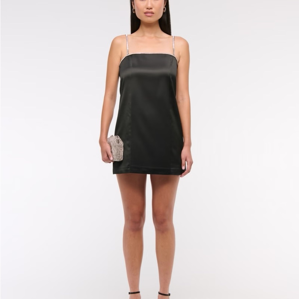 Abercrombie & Fitch Black Mini Dress with jewels